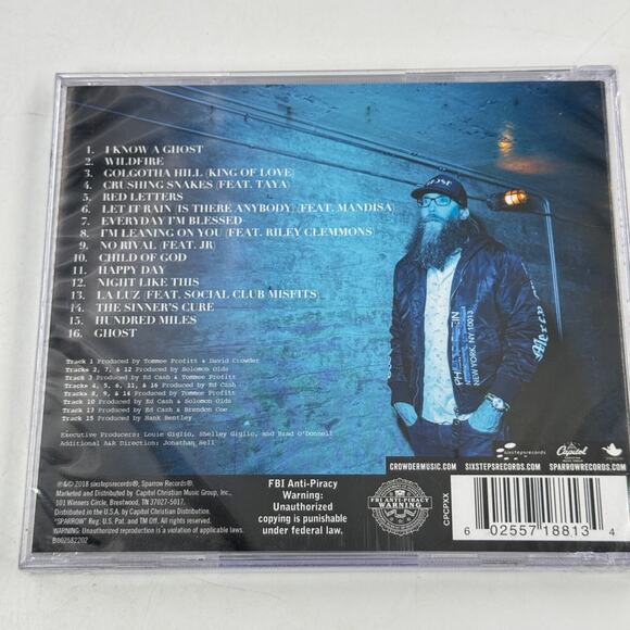CROWDER I Know A Ghost 2018 CD Capitol Records BRAND NEW but Crack in case - Picture 2 of 3